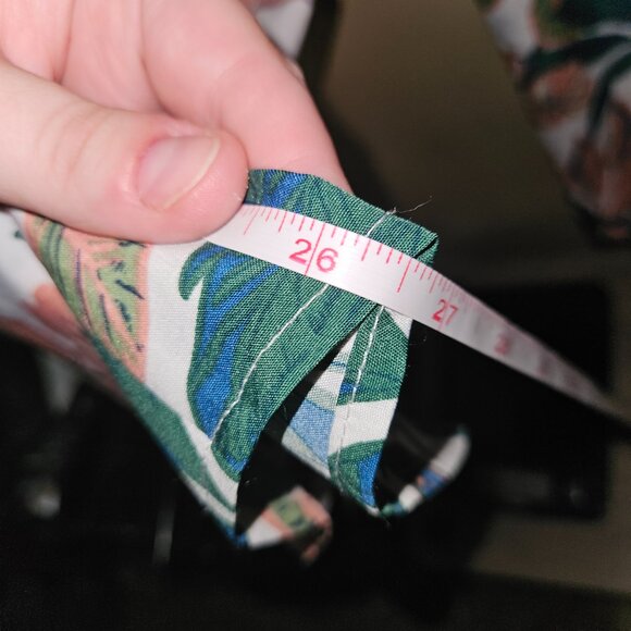 Floral Tulip Cut Elastic Waist Flowy Pants - Picture 5 of 7